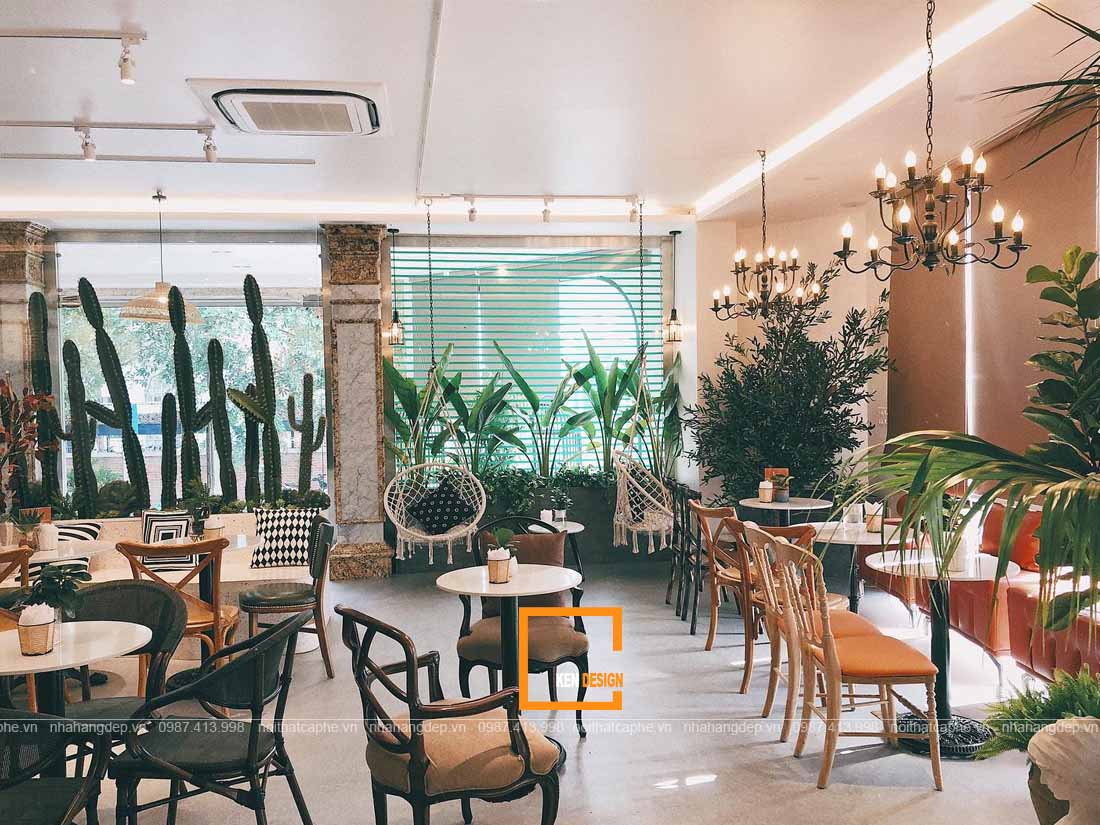 thiết kế quán cafe phong cách hiện đại